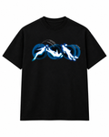 Lost in Space Oversized Drop Shoulder T-Shirt | Premium Black Graphic Tee