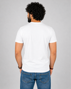 Crew Neck Tee Shirts - White